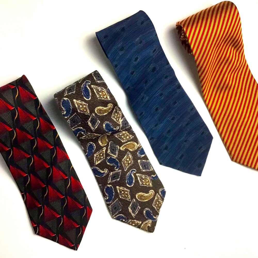 Four Assorted Men’s Silk Ties